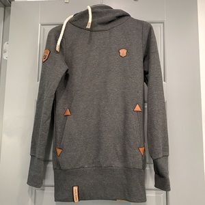 Make tank Brave New World Dark Gray Long Hoodie, S